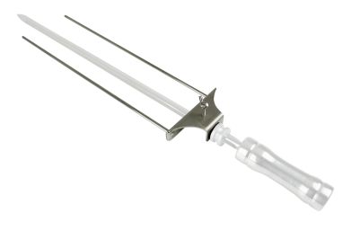 Garfo Garra Para Espeto 37cm Com Trava Aço Inox